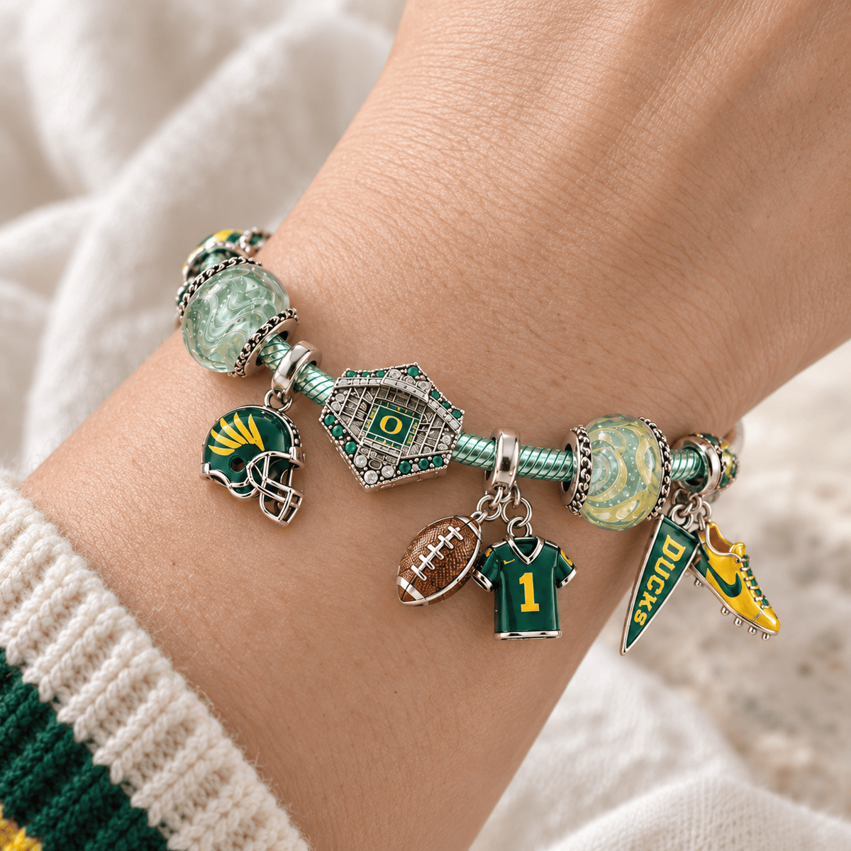 ORD Silver Charm Bracelet Set PTKL
