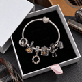 BDL Silver Charm Bracelet Set VTH