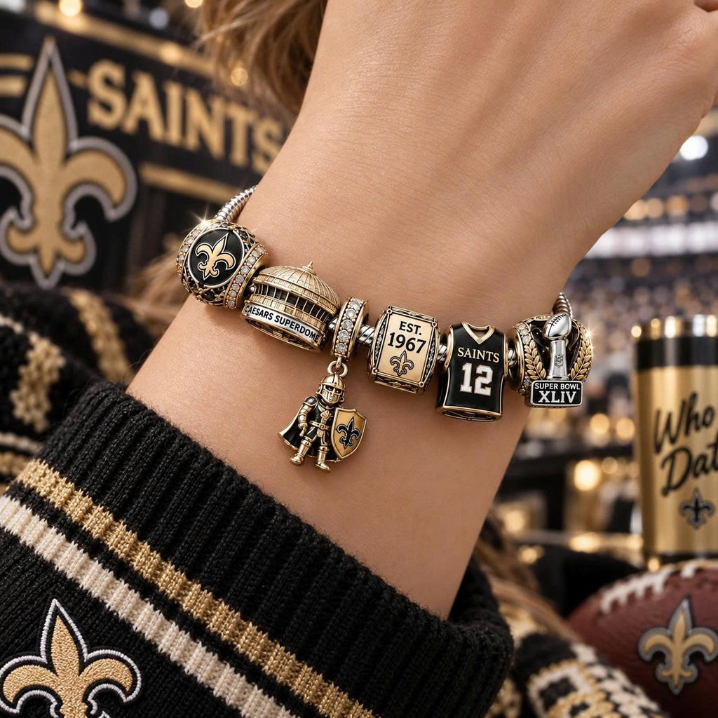 NOS Silver Charm Bracelet Set PTT