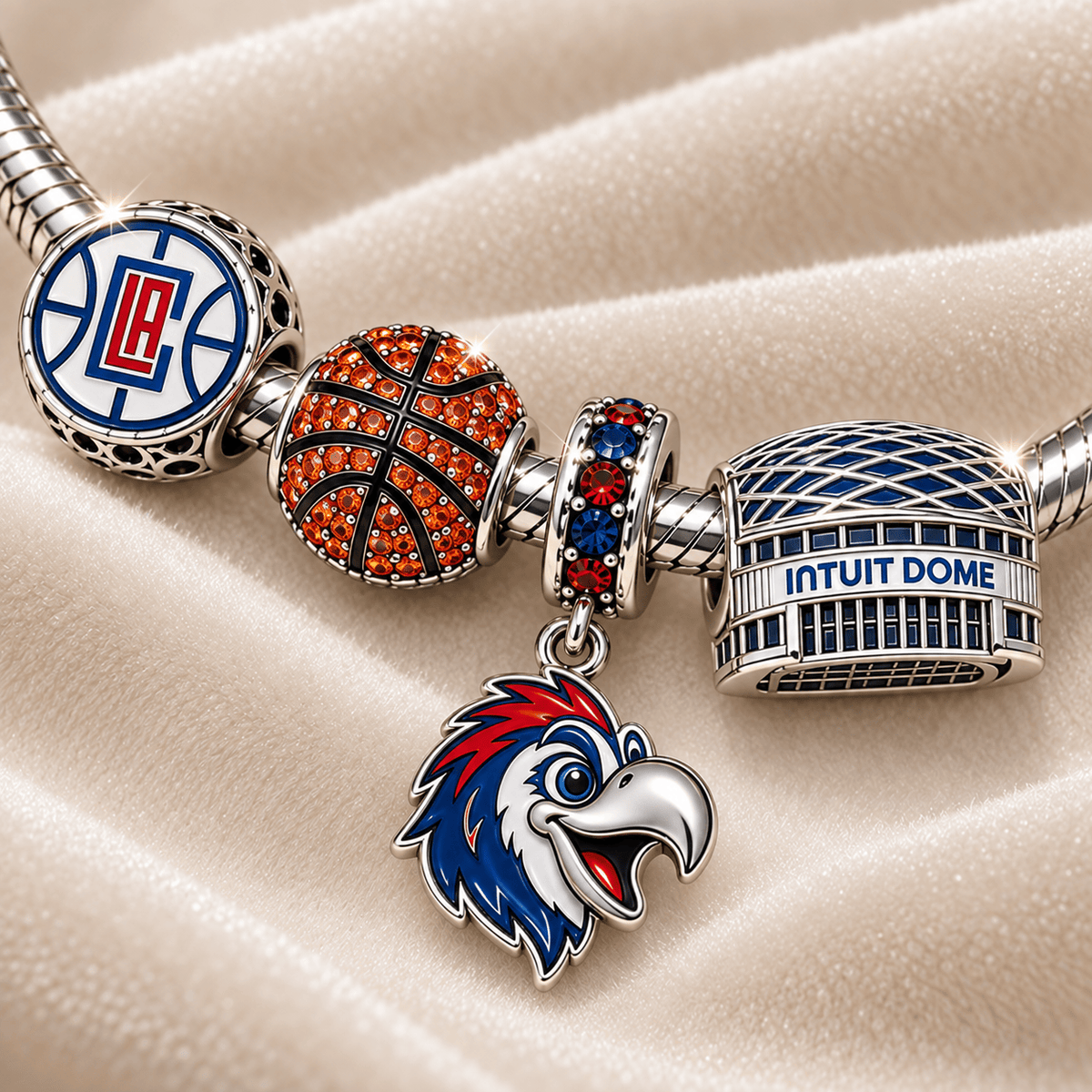 LACP Silver Charm Bracelet Set VTH