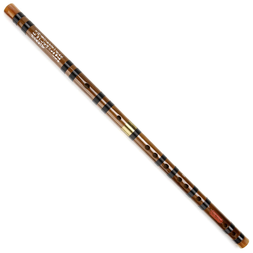Bamboo Flute Chinese Dizi C Key Flute with Black Line Woodwind Musical Instrument