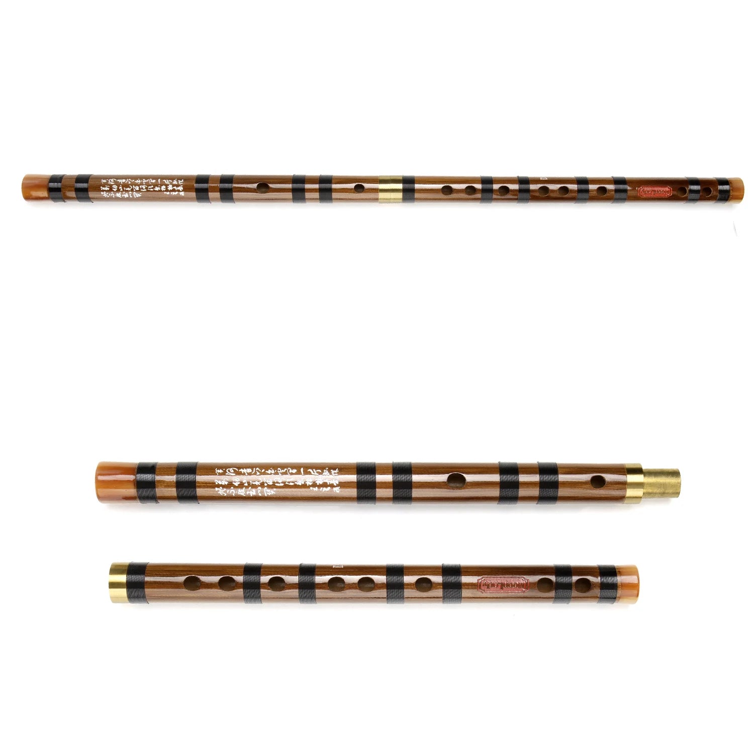 Bamboo Flute Chinese Dizi C Key Flute with Black Line Woodwind Musical Instrument